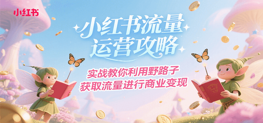 小红书流量运营攻略，实战教你利用野路子获取流量进行商业变现-A5资源网