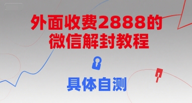 外面收费2888的微信解封教程，具体自测-A5资源网