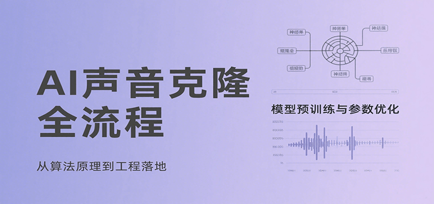 AI声音克隆全流程，基础概念到实战应用，3秒极速声音复刻、模型预训练、云端部署等-A5资源网
