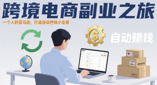 跨境电商副业之旅，一个人的亚马逊，打造自动賺钱小生意-A5资源网