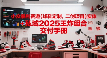 小众暴利赛道(球鞋定制，二创项目)实体+私域2025王炸组合  交付手册-A5资源网