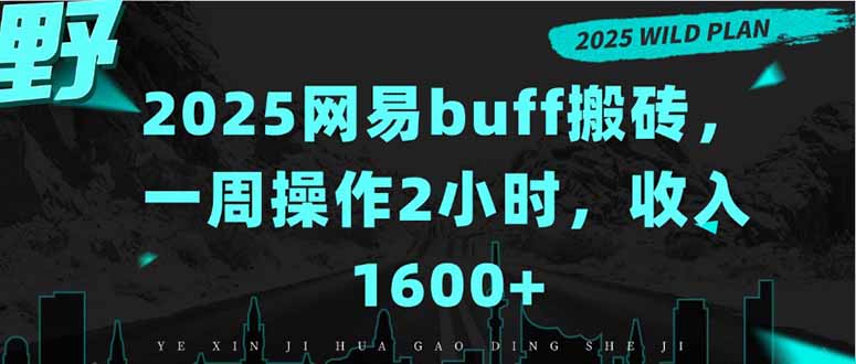 2025网易buff搬砖，一周操作2小时，收入1600+-A5资源网