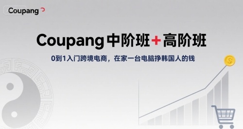 Coupang中阶班+高阶班，0到1入门跨境电商，在家一台电脑挣韩国人的钱-A5资源网