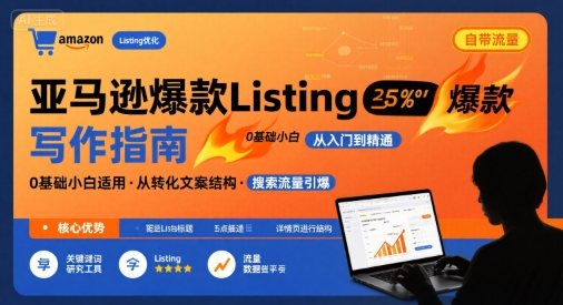 亚马逊爆款Listing写作方法，亚马逊0基础小白也能写爆款自带流量的Listing-A5资源网