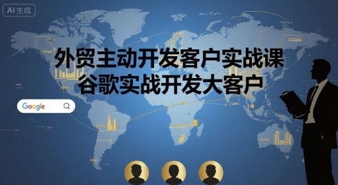 外贸主动开发客户实战课，谷歌实战开发大客户-A5资源网