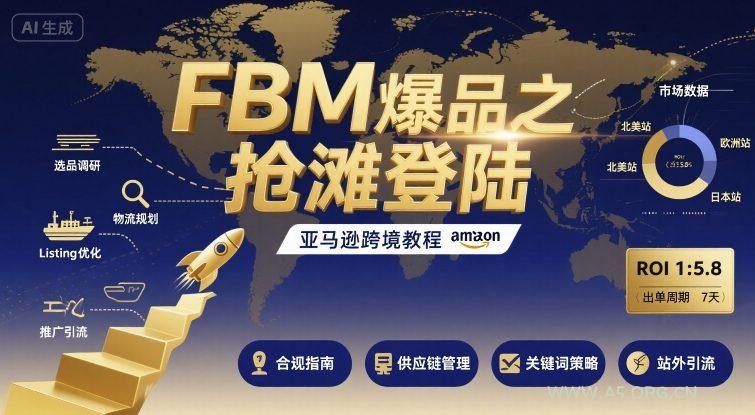 FBM爆品之抢滩登陆-亚马逊跨境教程-A5资源网