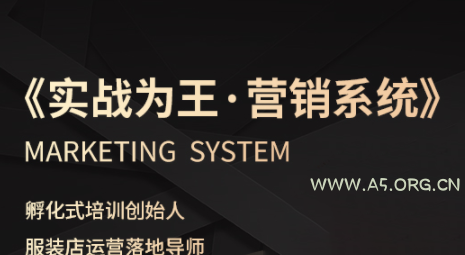 老杨·服装老板必修课《实战为王-营销系统》实现业绩被动式增长-A5资源网