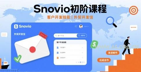 Snovio初阶课程，客户开发技能，外贸开发信-A5资源网