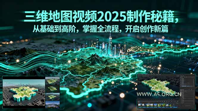 三维地图视频2025制作秘籍，从基础到高阶，掌握全流程，开启创作新篇-A5资源网