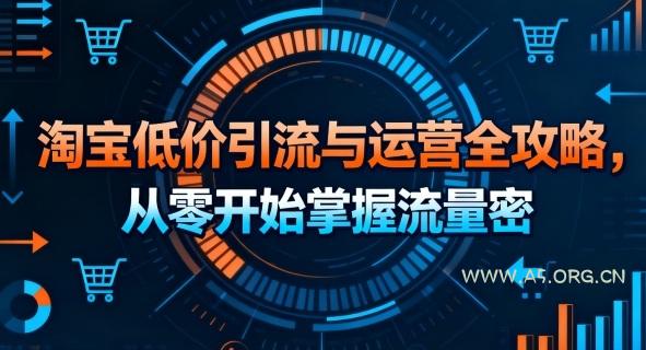 淘宝低价引流与运营全攻略，从零开始掌握流量密码-A5资源网