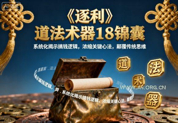 《逐利》道法术器18锦囊，系统化揭示搞钱逻辑，浓缩关键心法，颠覆传统思维-A5资源网