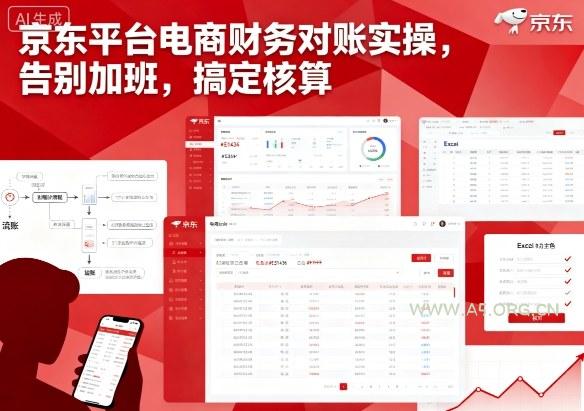京东平台电商财务对账实操，告别加班，搞定核算-A5资源网
