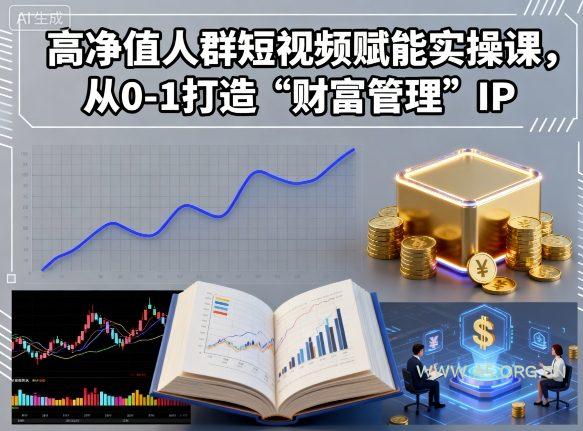 高净值人群短视频赋能实操课，从0-1打造“财富管理”IP-A5资源网
