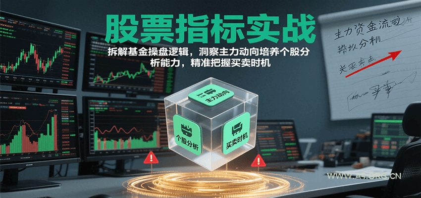 股票指标实战，基金操盘逻辑拆解，洞察主力动向培养个股分析能力把握买卖时机(更新)-A5资源网