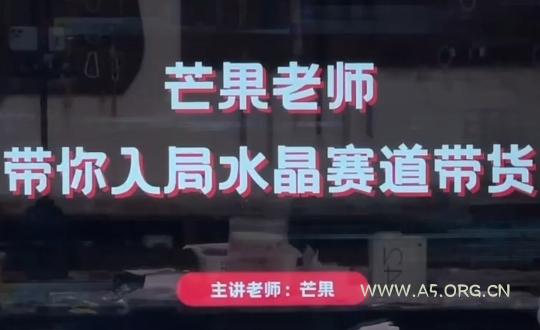 芒果老师·带你入局水晶赛道带货-A5资源网