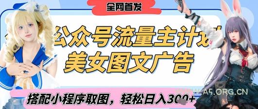 2025最新公众号美女图文流量主计划，搭配小程序取图轻松日入3张+(全网首发)-A5资源网