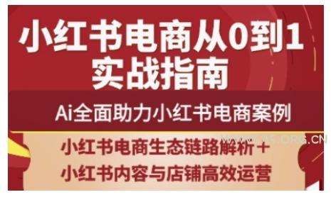 2025小红书电商全链路运营，Ai全面助力小红书电商案例-A5资源网