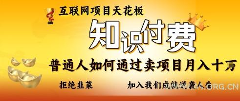 互联网项目天花板，知付付费项目，普通人如何通过卖项目月入十个，拒绝韭菜【揭秘】-A5资源网