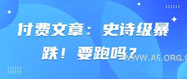 付费文章：史诗级暴跌！要跑吗？-A5资源网