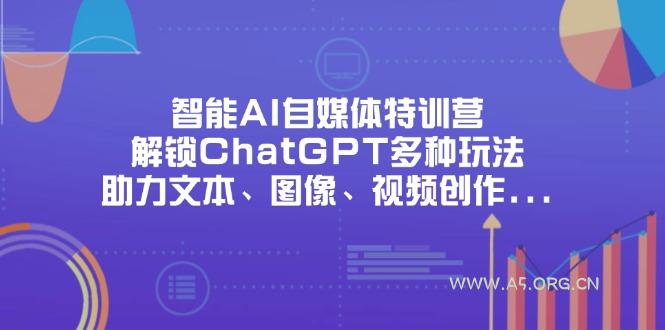 智能AI自媒体特训营，解锁ChatGPT多种玩法，助力文本、图像、视频创作...-A5资源网