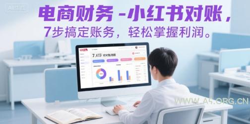 电商财务-小红书对账，7步搞定账务，轻松掌握利润-A5资源网