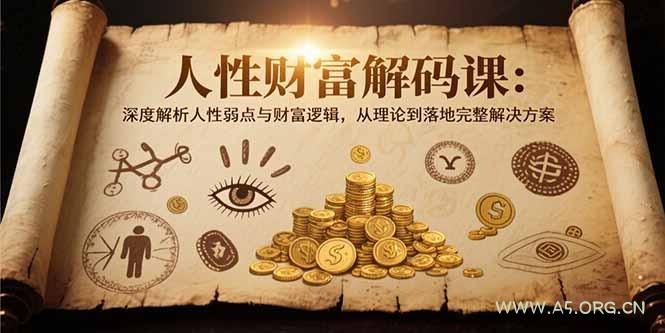人性财富解码课6.0：深度解析人性弱点与财富逻辑，理论到落地完整解决方案-A5资源网