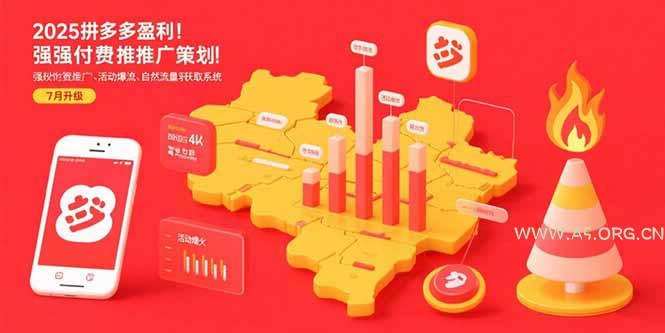2025拼多多盈利地图：强付费推广策略/活动爆流/自然流量获取系统(7月更新-A5资源网