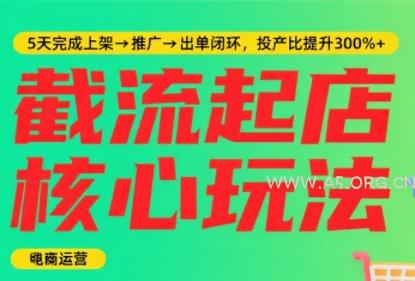 淘宝截流快速起店玩法，掌握暴力快速起店的流程-A5资源网