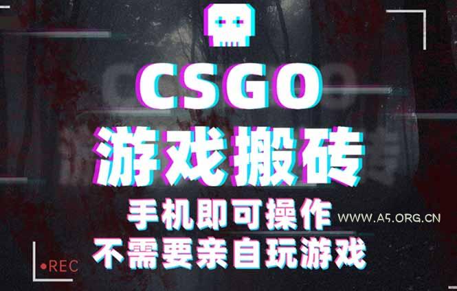 CSGO游戏挂机捡漏，单日扫货500+，年底小高峰上车可吃肉，手机即可操作…-A5资源网