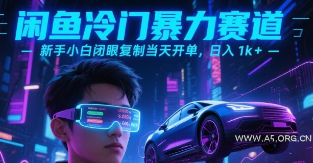 闲鱼冷门暴力赛道，新手小白闭眼复制当天开单，日入1k+【揭秘】-A5资源网