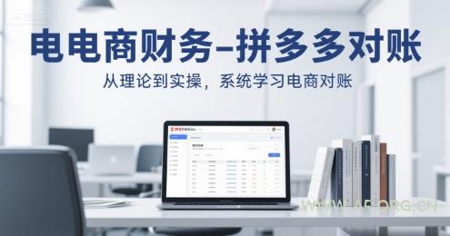 电商财务-拼多多对账，从理论到实操，系统学习电商对账-A5资源网