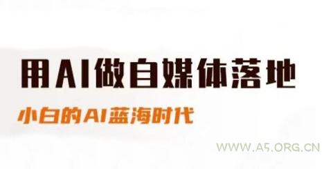 用AI做自媒体落地，适合新手快速入门与进阶，小白的AI蓝海时代-A5资源网