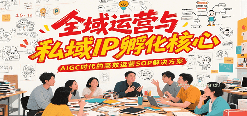 全域运营与私域IP孵化核心，AIGC时代的高效运营SOP解决方案-A5资源网