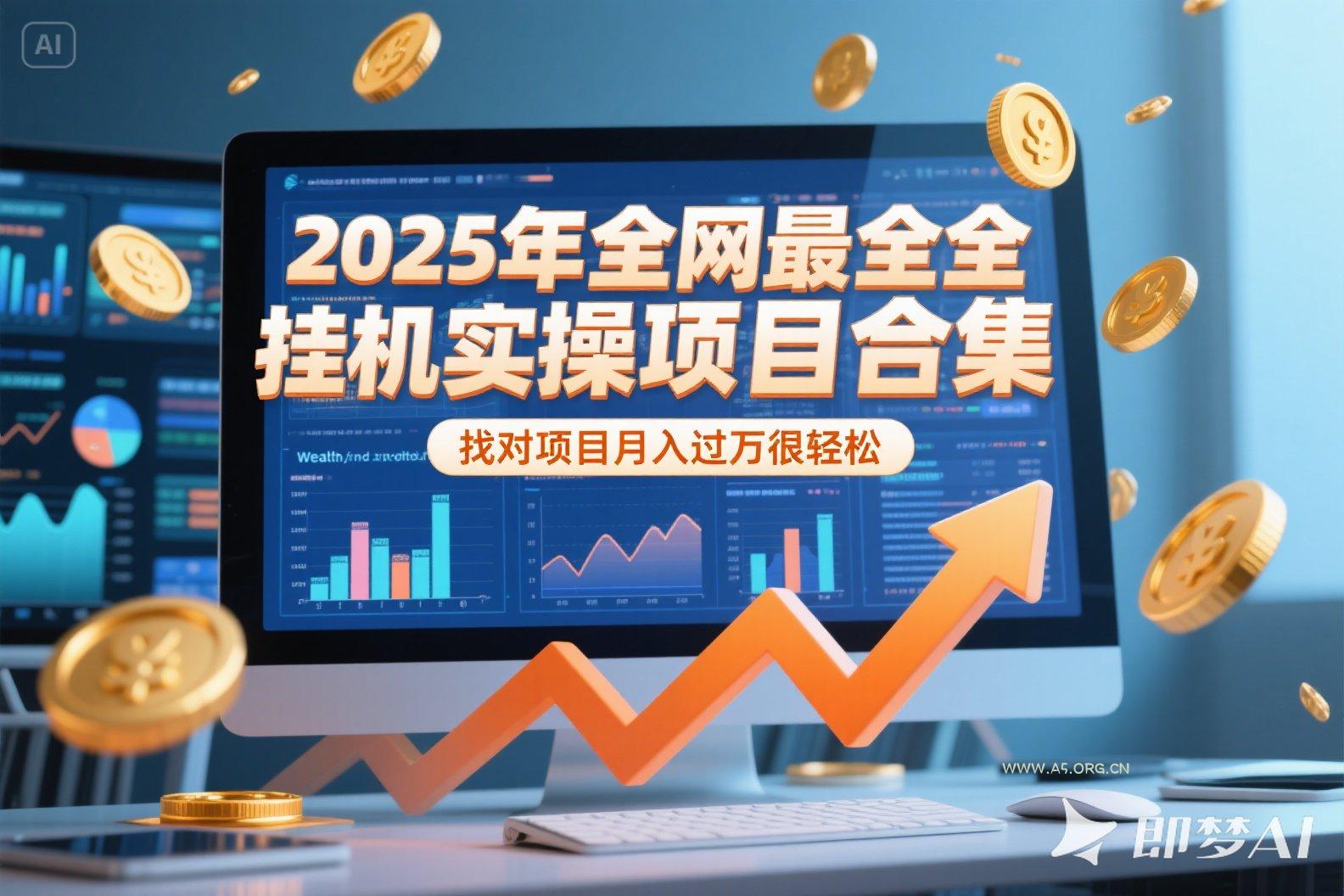2025年挂机实操项目实操演练，挂机类型，AI直播类型，轻资产创业类型…-A5资源网