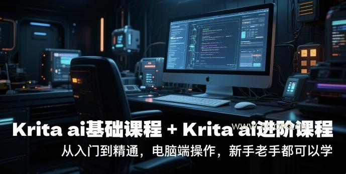 krita ai基础课程+Krita ai进阶课程，从入门到精通，电脑端操作，新手老手都可以学-A5资源网