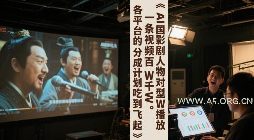 AI三国影视剧人物对口型唱歌玩法，一条视频百W千W播放，各平台的分成计划吃到飞起-A5资源网