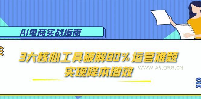 AI电商实战指南：3大核心工具破解80%运营难题，实现降本增效-A5资源网