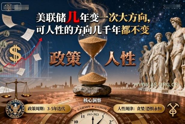 付费文章：美联储几年变一次大方向，可人性的方向几千年都不变-A5资源网