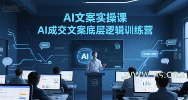 AI文案实操课，AI成交文案底层逻辑训练营-A5资源网