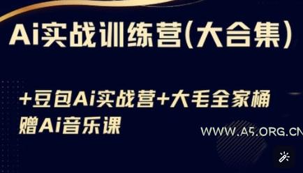 Ai实战训练营合集(豆包Ai+KiMi应用+Ai音乐)，基础操作到高级技巧的多个方面-A5资源网