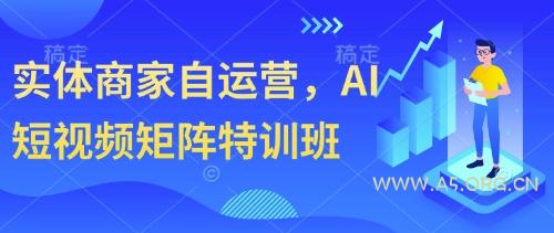 实体商家自运营，AI短视频矩阵特训班-A5资源网