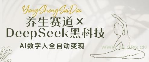 养生赛道+DeepSeek黑科技：AI数字人全自动变现，小白也能月入过W-A5资源网