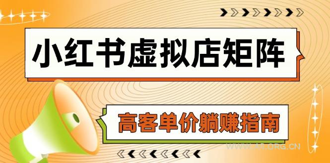 小红书虚拟店矩阵，AI铺货/笔记狂怼/选品搬运/自动发货，高客单价躺赚指南-A5资源网