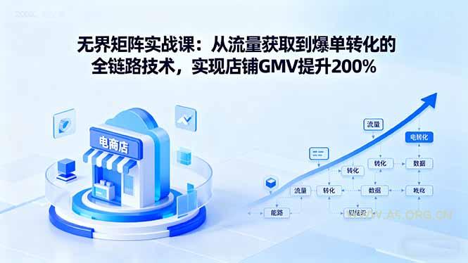 无界矩阵实战课：从流量获取到爆单转化的全链路技术，实现店铺GMV提升200%-A5资源网