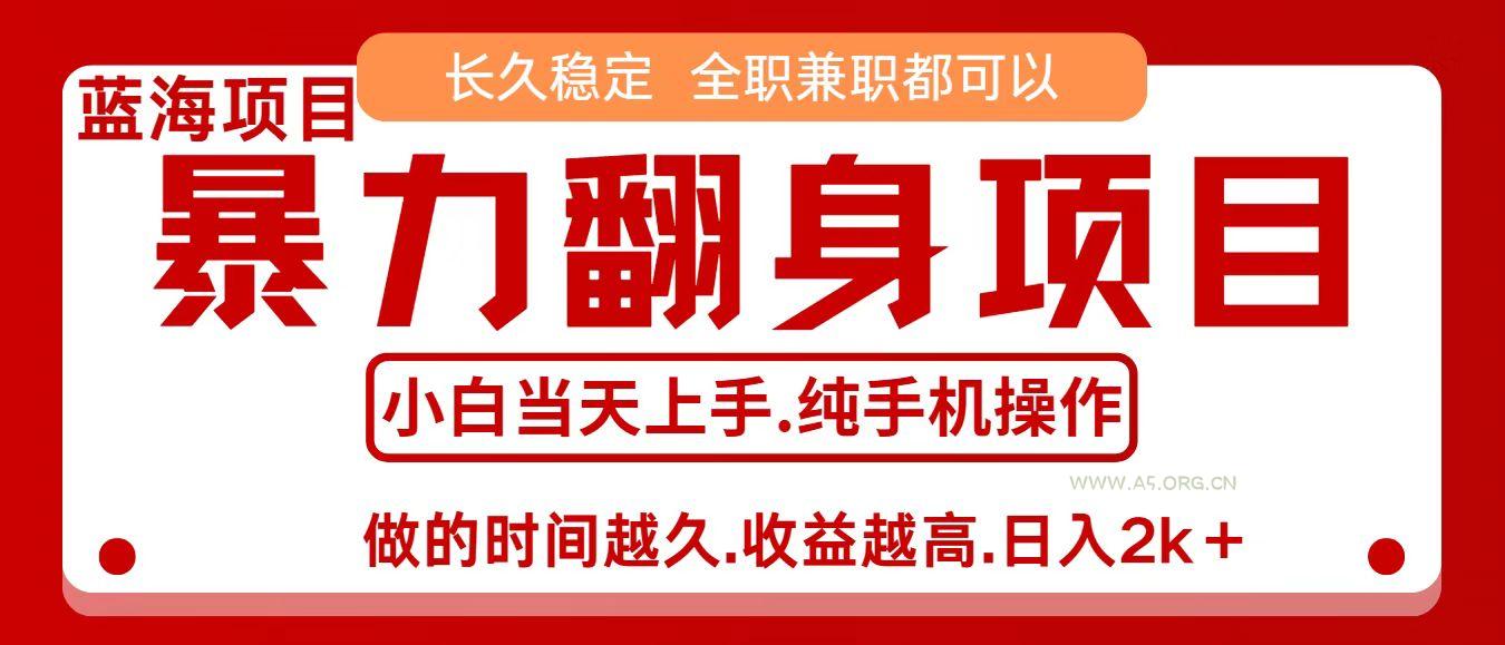 零成本信息差赚钱，小白轻松上手，年前翻项目，8天赚1.6w-A5资源网