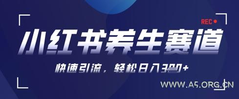 AI+可画生成小红书养生作品，新手暴力起号，矩阵操作，轻松日入3张+-A5资源网