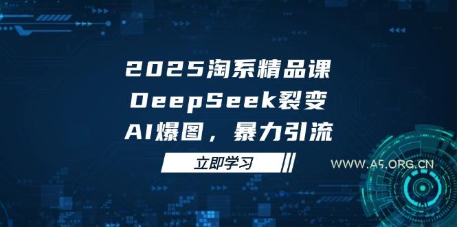 2025 淘系精品课，DeepSeek 裂变，AI 爆图，暴力引流-A5资源网