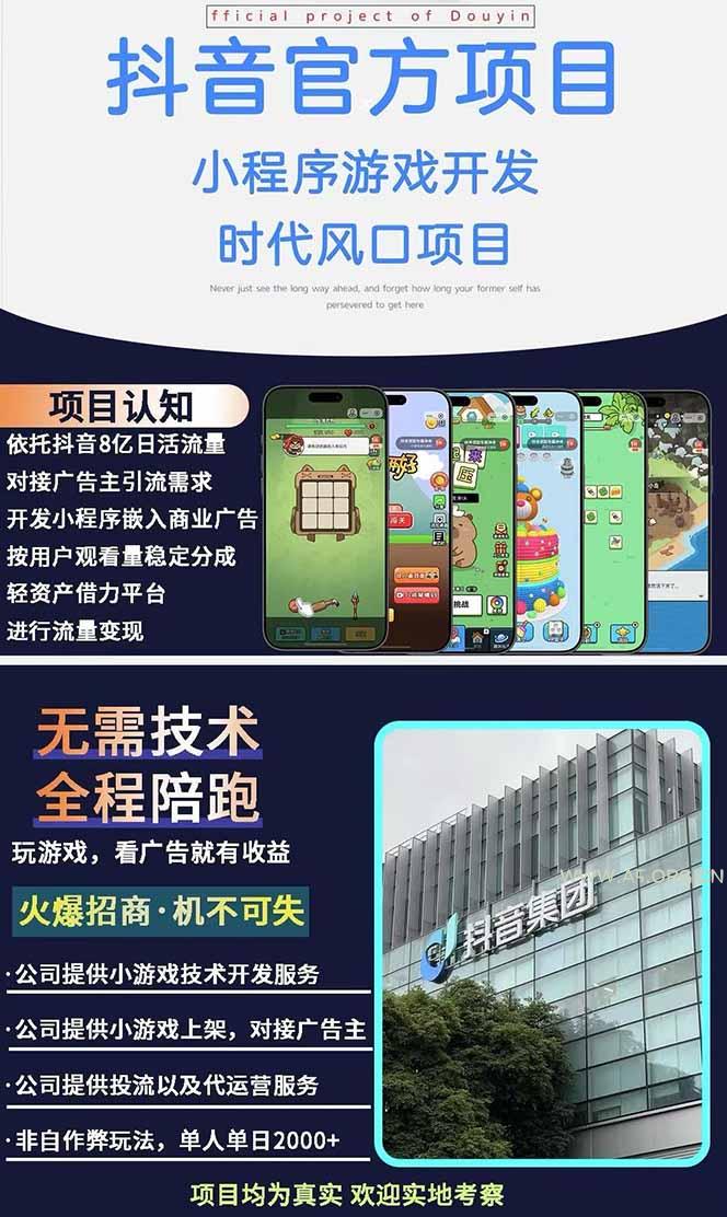图片[1]-2025最热抖音官方项目 Ai时代风口项目小程序游戏开发 实测单个游戏日收…-A5资源网