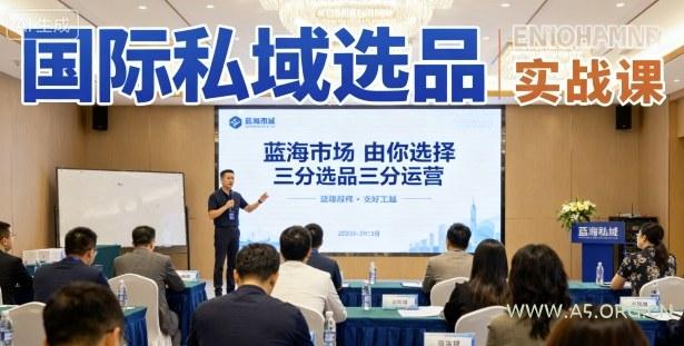 国际私域选品实战课，蓝海市场由你选择，七分选品三分运营-A5资源网