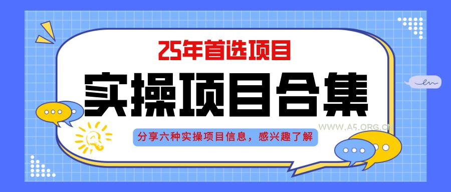 2025年实操六大项目实操演练，挂机类型，AI直播类型，轻资产创业类型，...-A5资源网